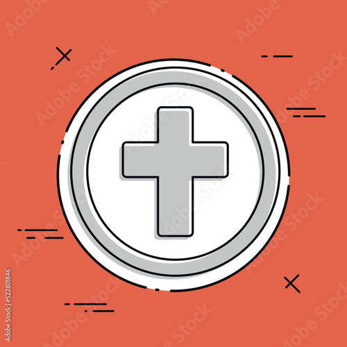 Religious services concept - Minimal flat icon