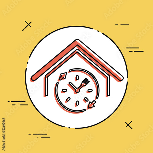 Full time food services - Vector web icon