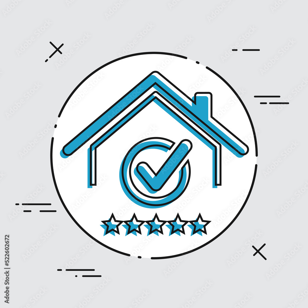 Top rating residence - Vector web icon Top rating residence - Vector web icon