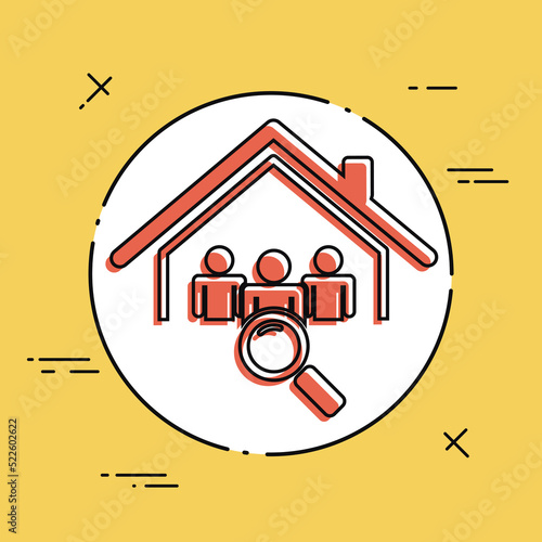 Candidates search - Vector web icon