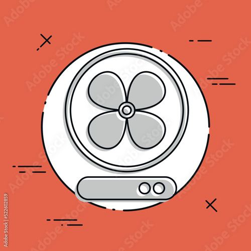 Fan symbol - Vector web icon