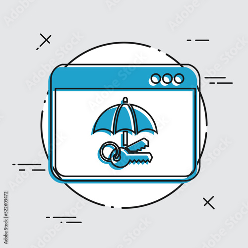 Protected access - Vector web icon
