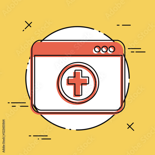 Religious online services - Vector flat icon