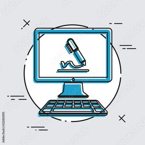 Subscribe terms and conditions - Vector flat icon