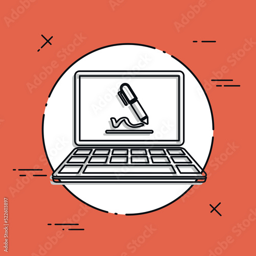 Subscribe terms and conditions - Vector flat icon