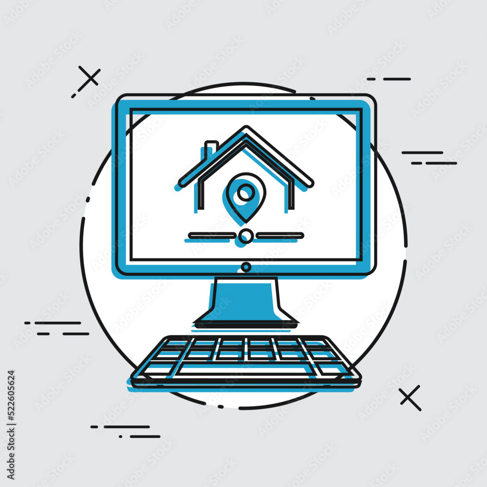 Find us - Vector icon for computer website or application Find us - Vector icon for computer website or application