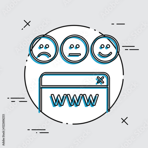 Web rating icon - Thin series