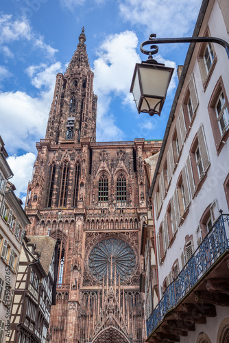 Strasbourgs Notre Dame gothic cathedral, Alsace, France photo