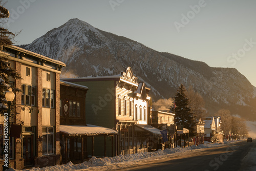 Winter Sunrise Elk Avenue Crested Butte photo