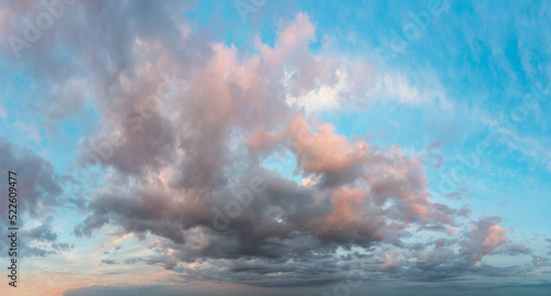 Fantastic clouds at sunrise