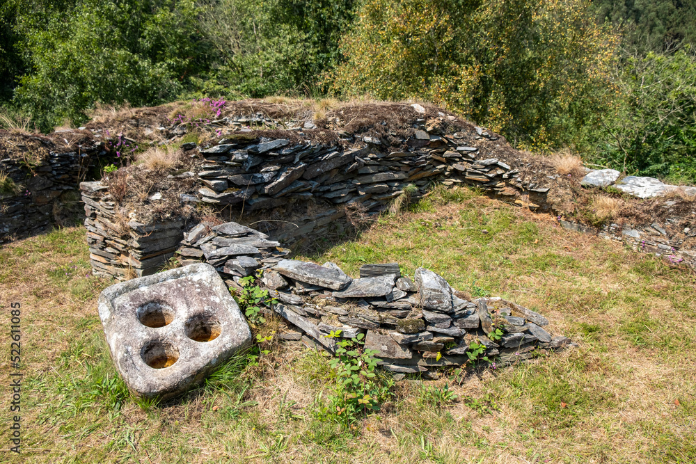 archaeological site of the hillfort of Coaña, Asturias. Spain archaeological site of the hillfort of Coaña, Asturias. Spain