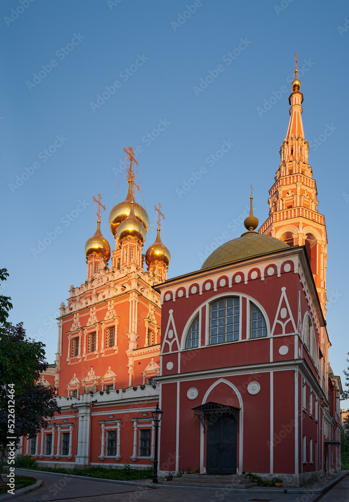 Russia. Moscow. Church of the Resurrection of Christ in Kadashi. View from the west