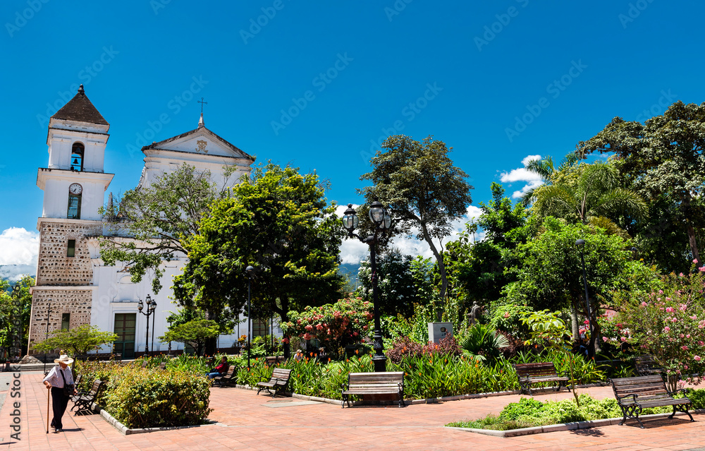 Santa Fe de Antioquia - Colombia. July 29, 2022. Heritage Town of Colombia that keeps the most important historical treasures of the colonial and republican period in the department