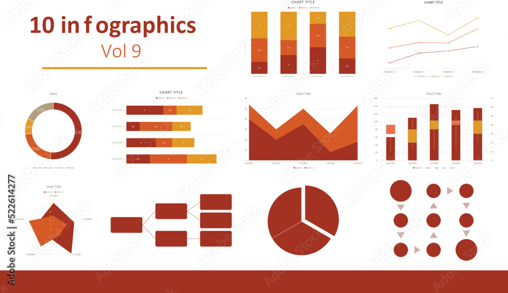 Infographic elements data visualization vector design template. It c be ...