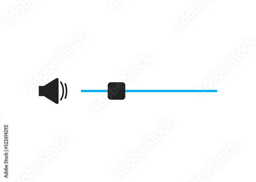 Volume Control, Stereo Volume, Volume Icon, Volume Knob, User Interface Mobile Design Vector Illustration