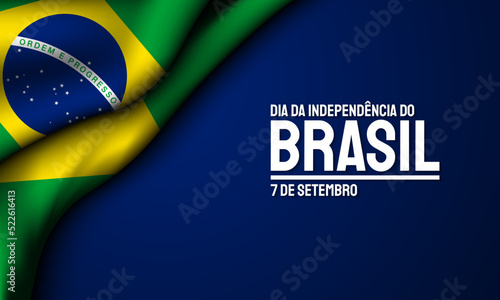 Brazil Independence Day Background Design. photo