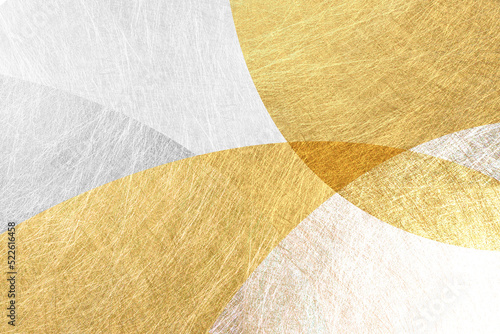 金色の和紙の背景素材（アブストラクト）