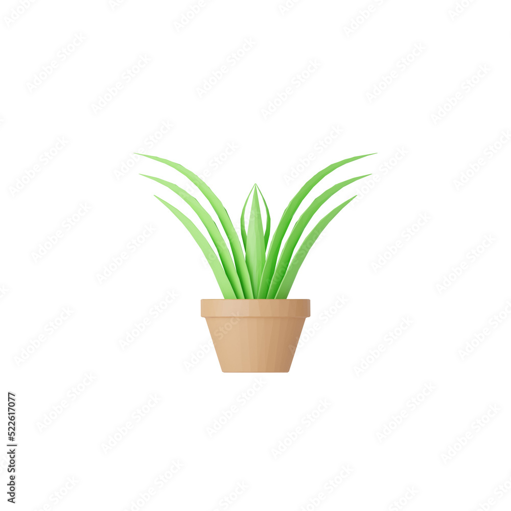 3d green plant isolated on white 3d green plant isolated on white