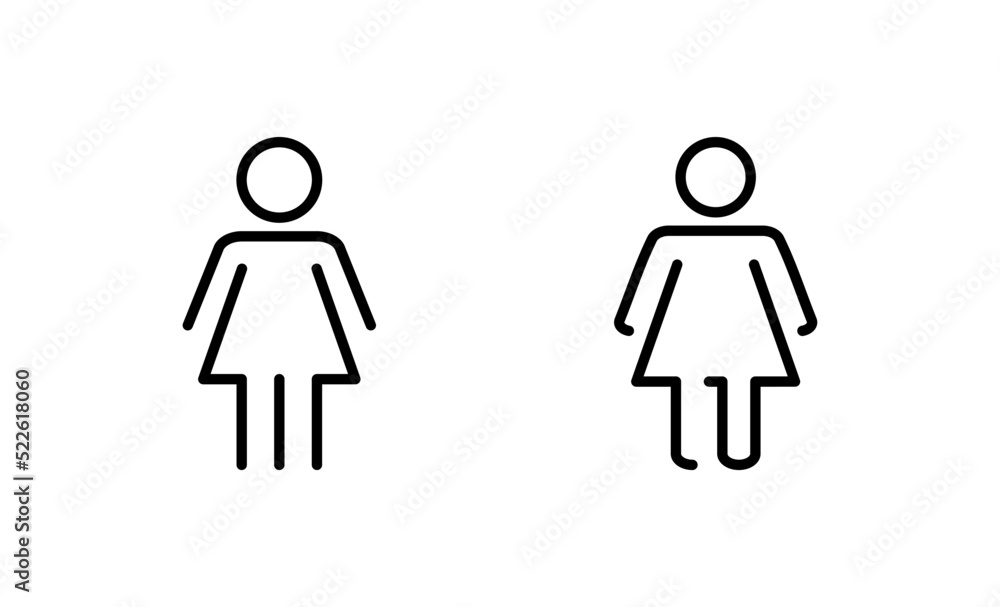 Female icon vector. woman sign and symbol Female icon vector. woman sign and symbol
