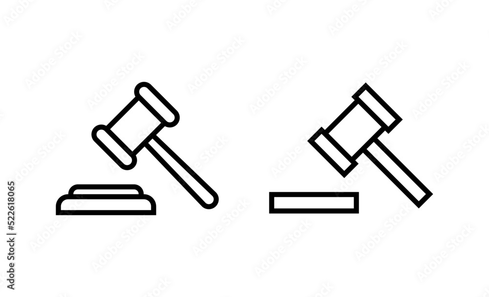 Gavel icon vector. judge gavel sign and symbol. law icon. auction hammer Gavel icon vector. judge gavel sign and symbol. law icon. auction hammer