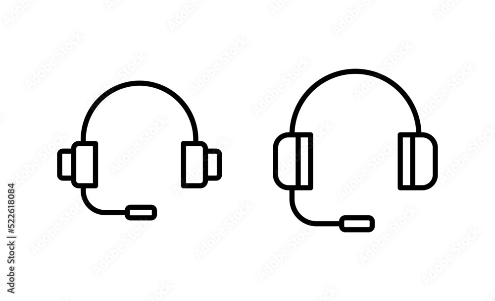 Headphone icon vector. Headvector sign and symbol Headphone icon vector. Headvector sign and symbol