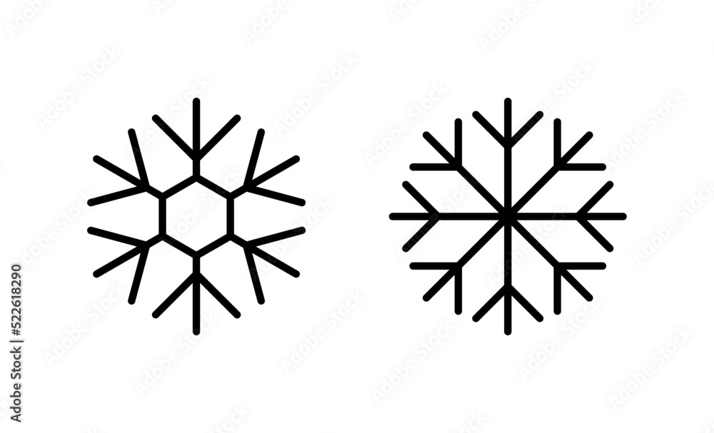 Snow icon vector. snowflake sign and symbol Snow icon vector. snowflake sign and symbol