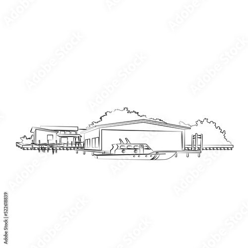 Doodle city and building