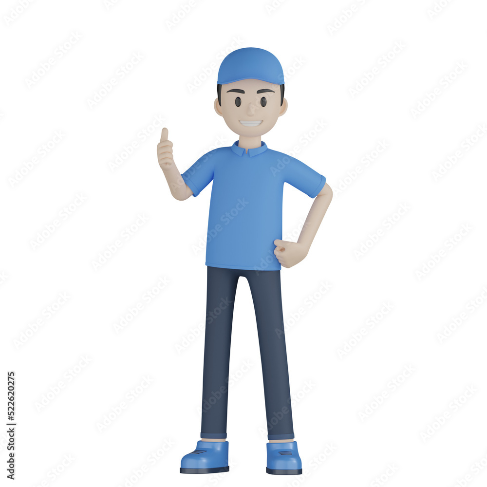 3d man with a box 3d man with a box