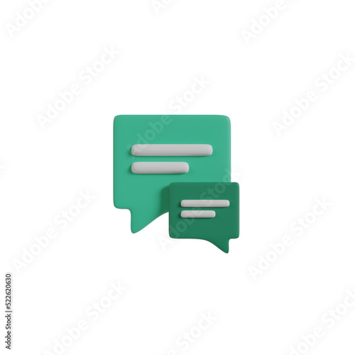 3d message icon