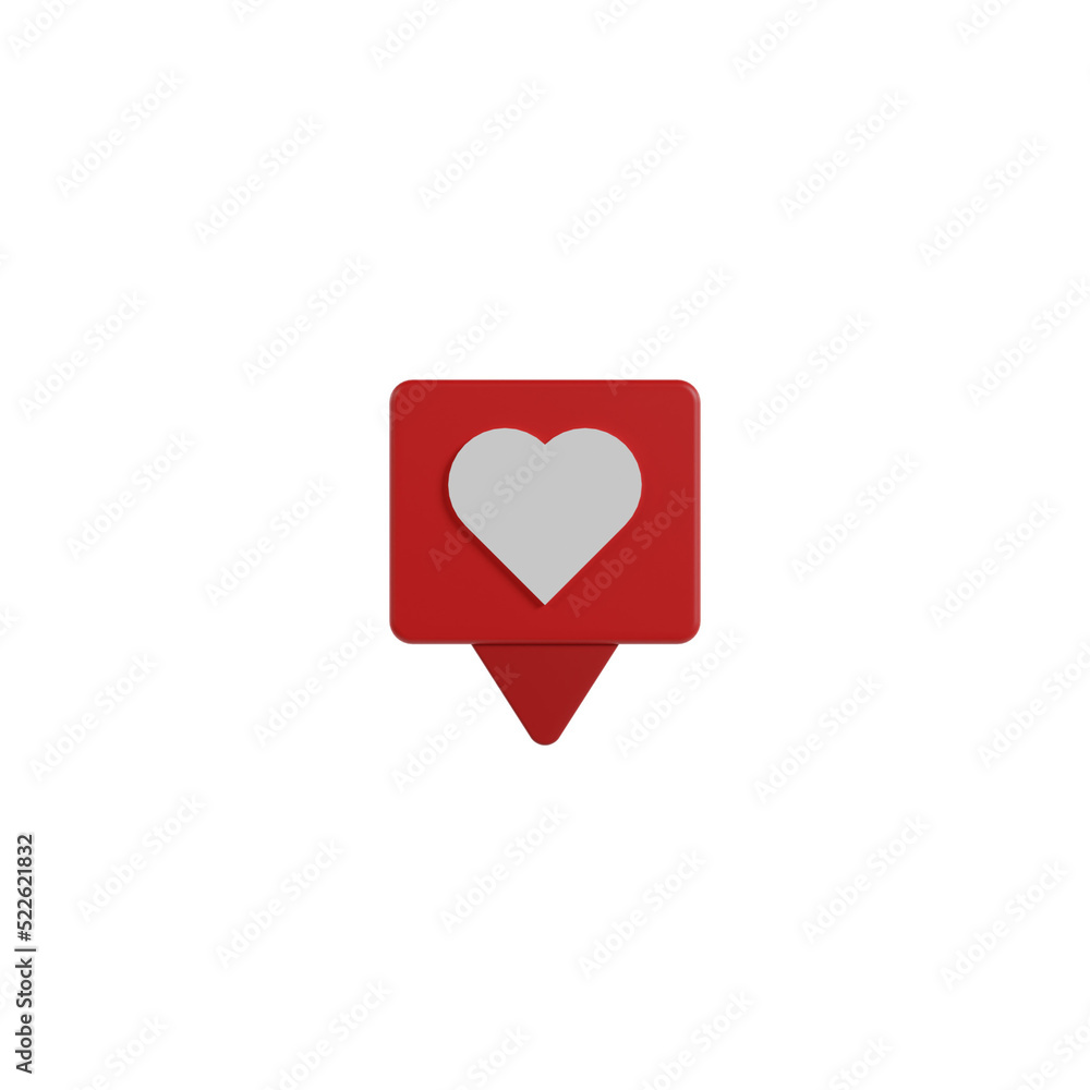 3d social media icon