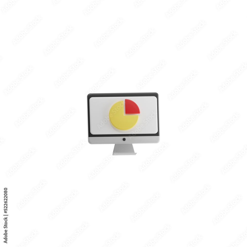 3d screen isolated on white 3d screen isolated on white