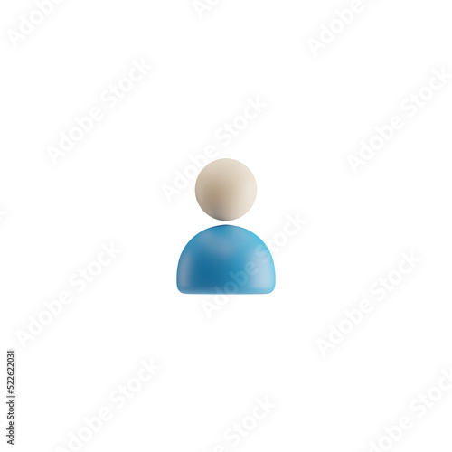 3d user icon