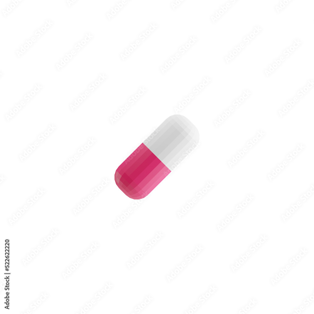 3d red and white pills 3d red and white pills