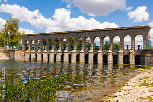 Obraz na płótnie Konya, Beysehir stone bridge view in town. Turkey