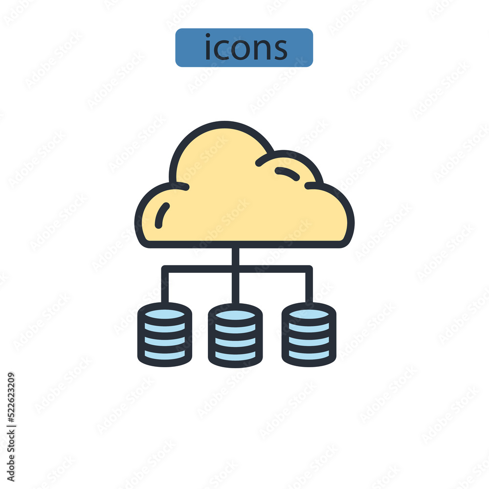 big data icons symbol vector elements for infographic web big data icons symbol vector elements for infographic web