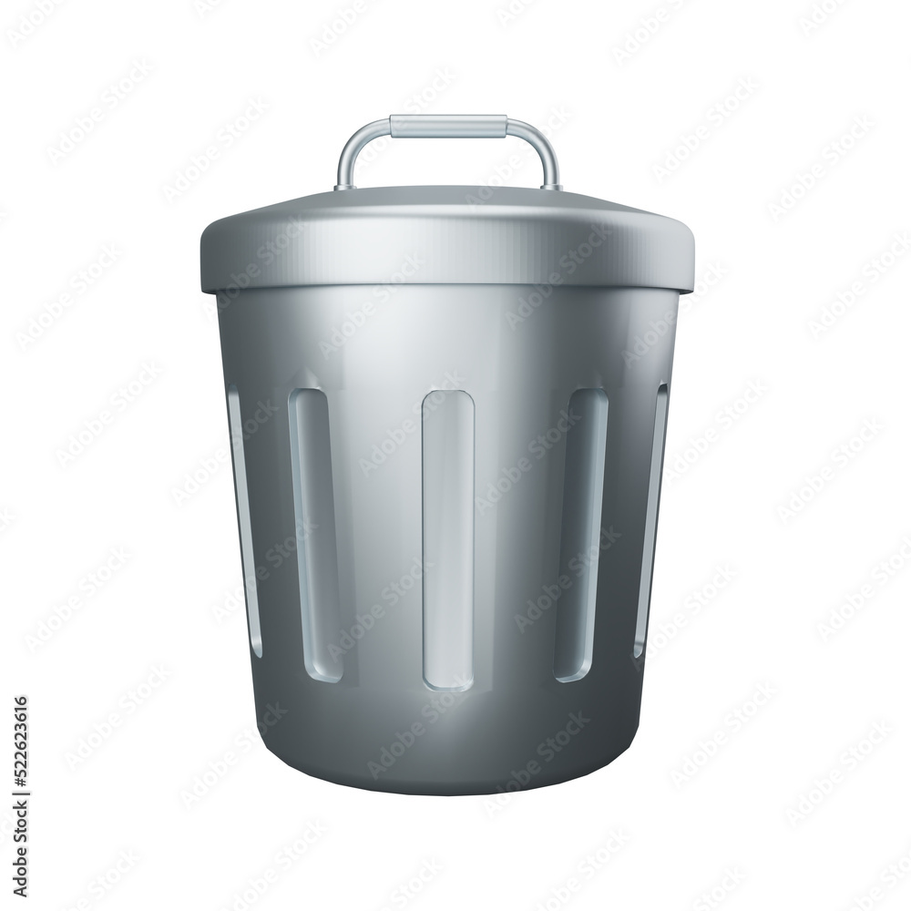 3d rendering delete, trash bin isolated useful for user interface, apps and web design illustration 3d rendering delete, trash bin isolated useful for user interface, apps and web design illustration