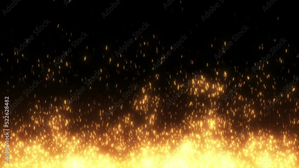 Vídeo do Stock: Burning red hot sparks and embers fire background ...