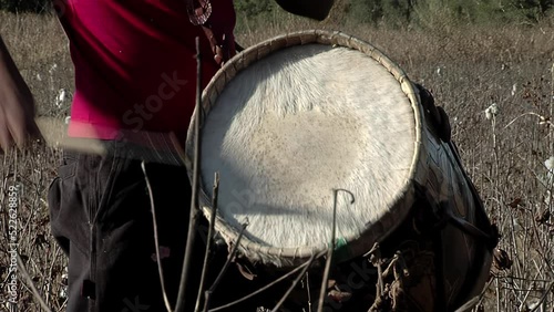 A Man Playing a 