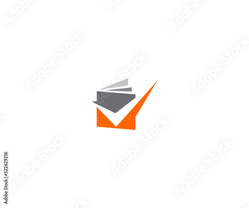 Creative Financial Bookkeeping Logo Design Vector Icon Illustrator.