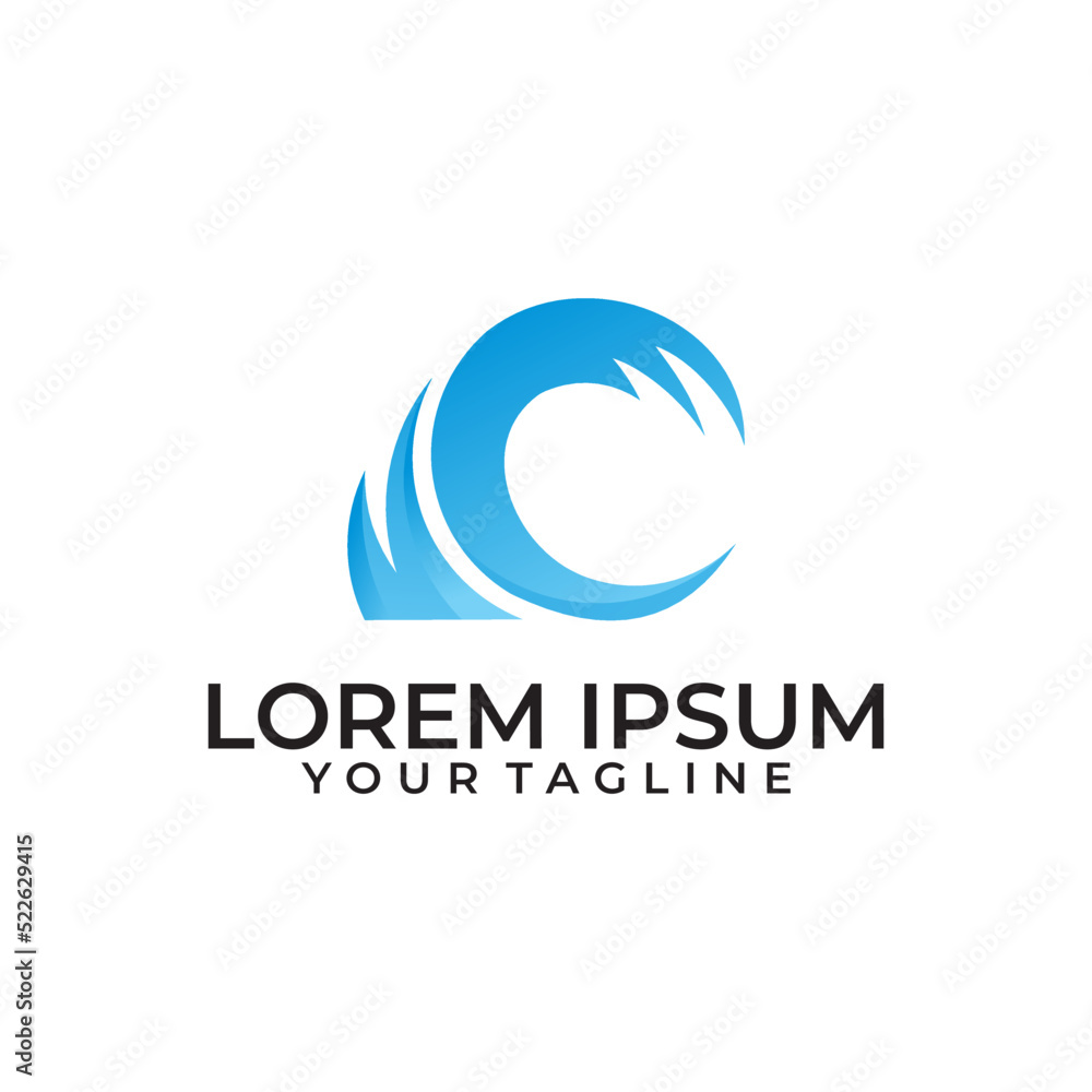 sea logo vector design template sea logo vector design template