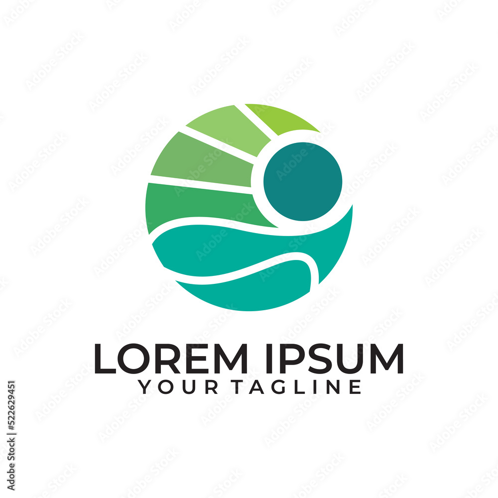 palm logo vector design template palm logo vector design template
