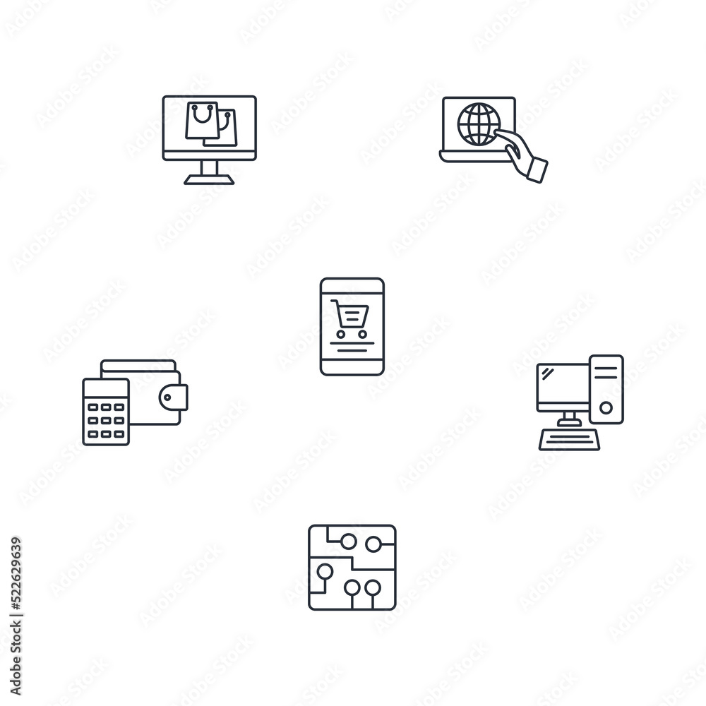 E-Payment Internet Banking Technology icons set . E-Payment Internet Banking Technology pack symbol vector elements for infographic web E-Payment Internet Banking Technology icons set . E-Payment Internet Banking Technology pack symbol vector elements for infographic web