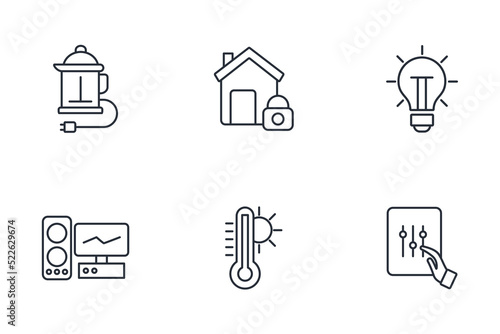 smart home icons set . smart home pack symbol vector elements for infographic web