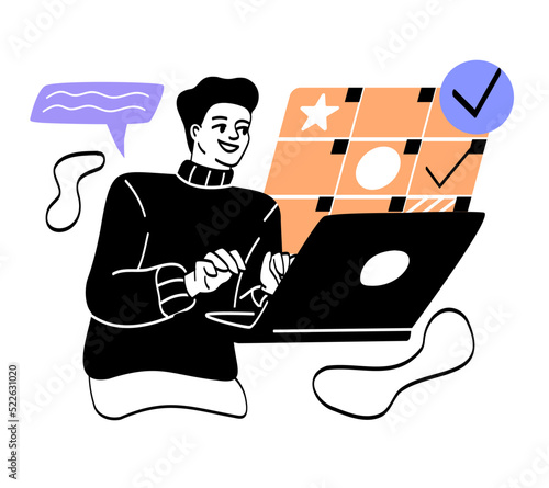 Employee performance concept