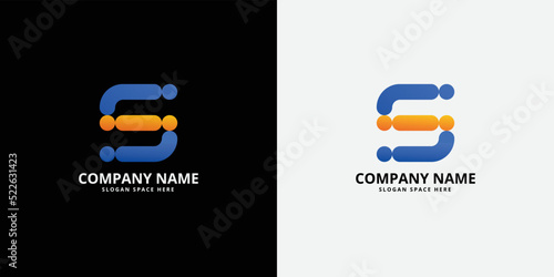 Letter S gradient Logo Design Icon Vector Symbol template