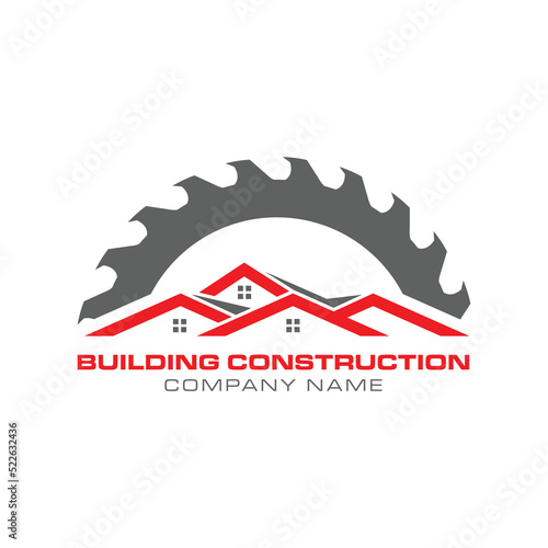 company logo building construction, building construction logo template