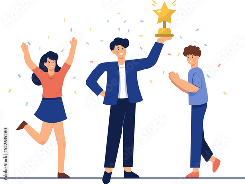 Business Team Members are Posing Confidently