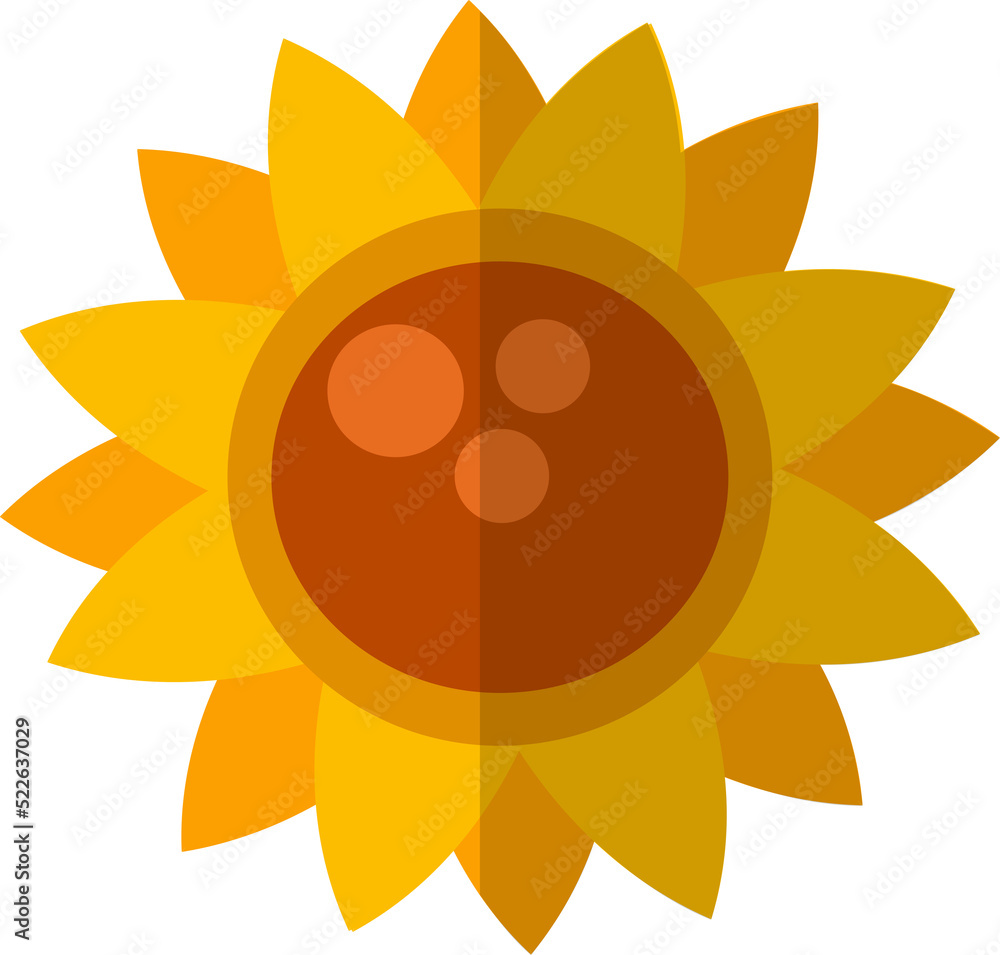 Sunflower for Thanksgiving Decorative Element Sunflower for Thanksgiving Decorative Element