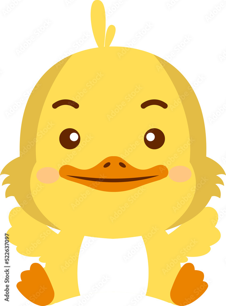 Fototapeta premium Cartoon duck illustration