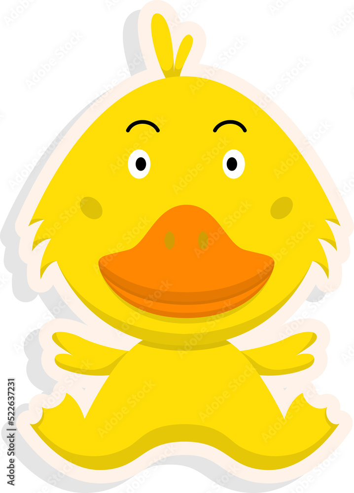 Cartoon duck illustration